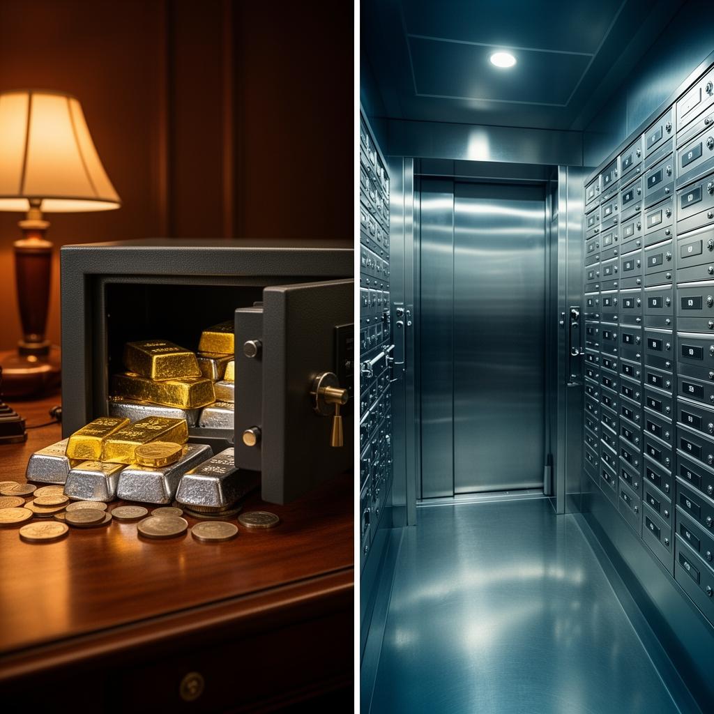 Storing Precious Metals at Home vs. Using a Vault Service